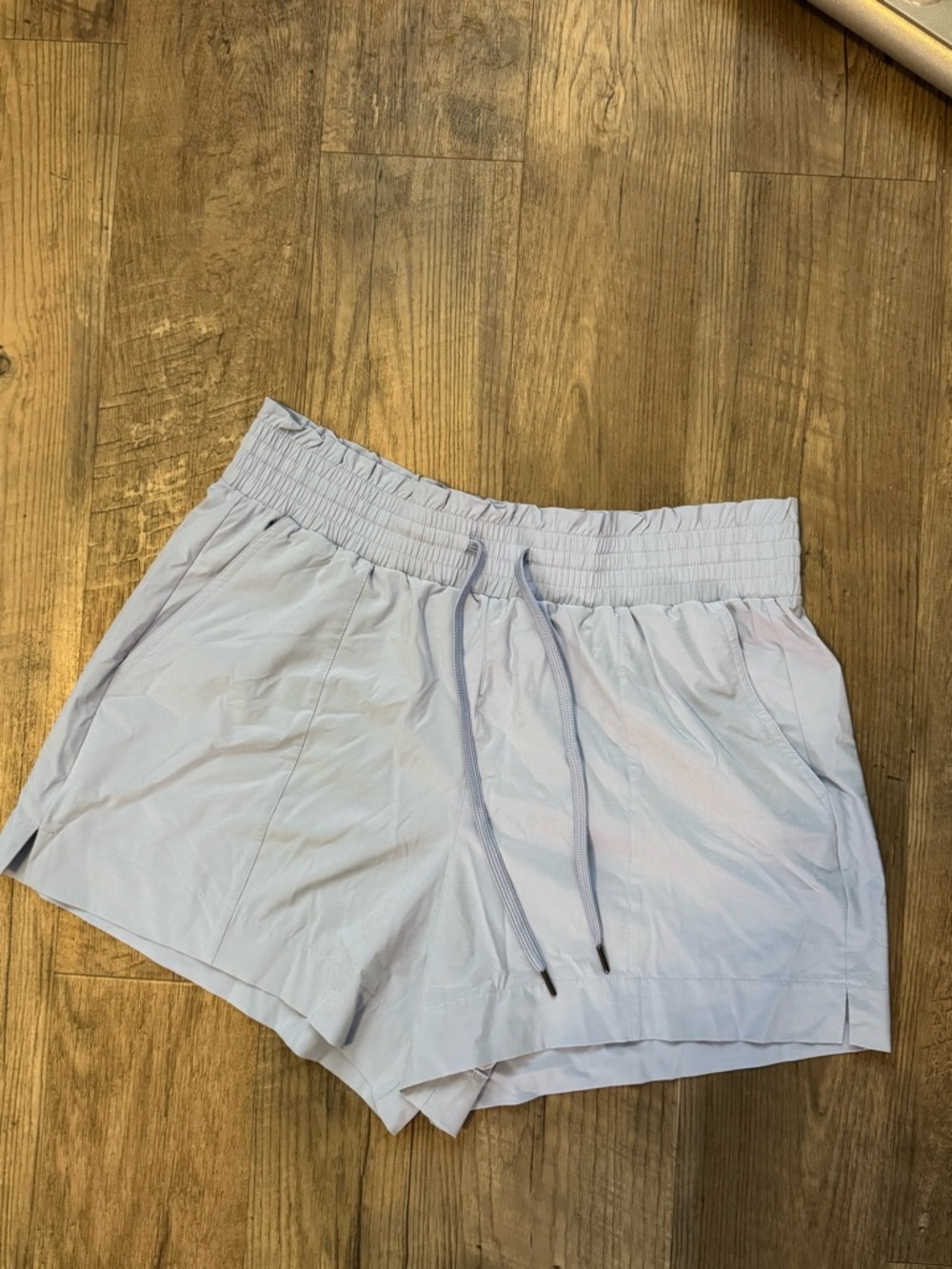 Abercrombie & Fitch Traveler Drawstring Light Blue Shorts, L